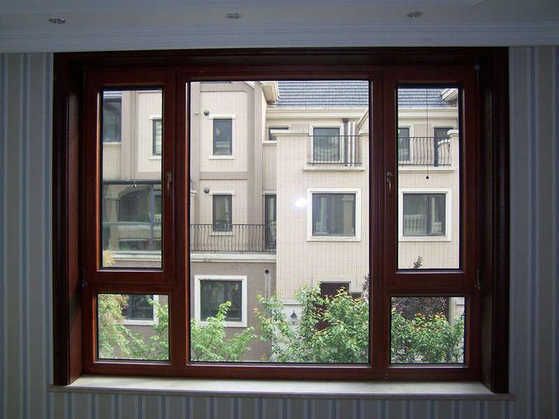 凤铝隔热断桥铝门窗，铝包木门窗，仿古窗报价(图3)